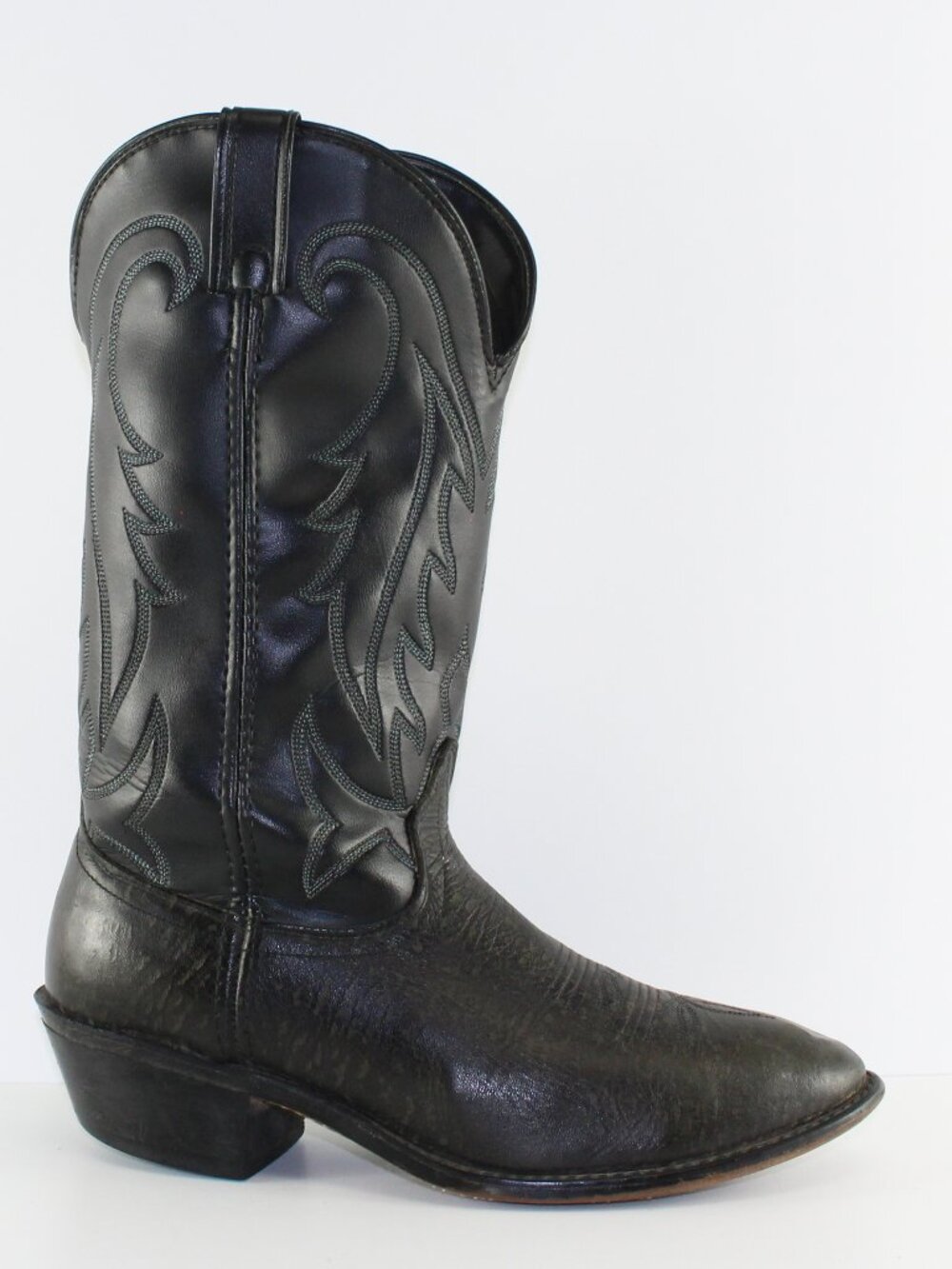 Vintage Laredo Black Leather Cowboy Boots ( 9.5 EE)